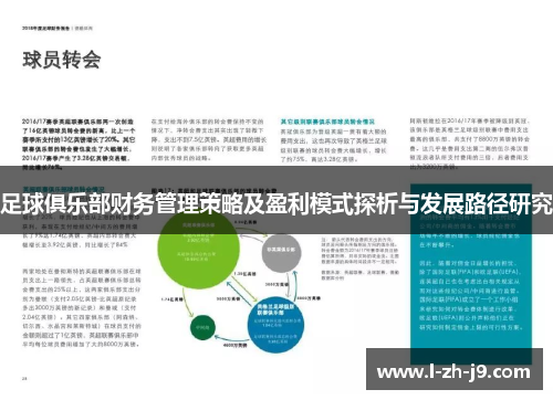 足球俱乐部财务管理策略及盈利模式探析与发展路径研究 足球俱乐部财务管理策略及盈利模式探析与发展路径研究