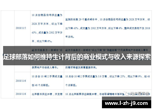 足球部落如何维持生计背后的商业模式与收入来源探索